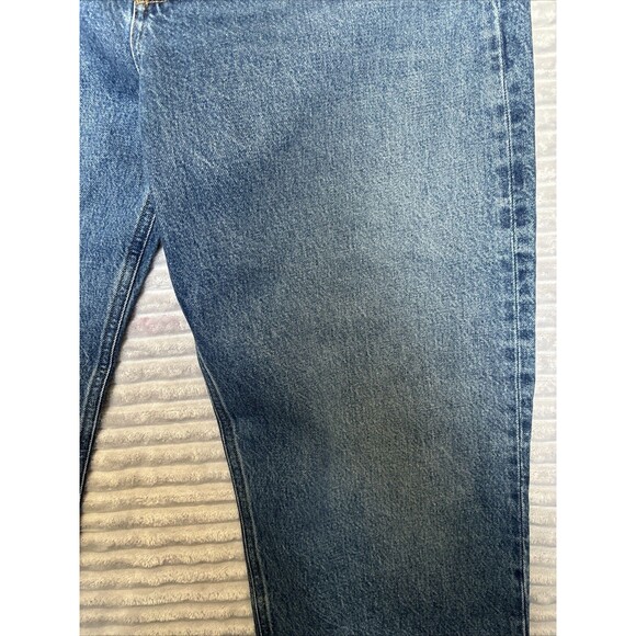 Womens Agolde Kelly Blue Denim High-rise Straight Leg jeans, size 30 Button Fly - Picture 10 of 16